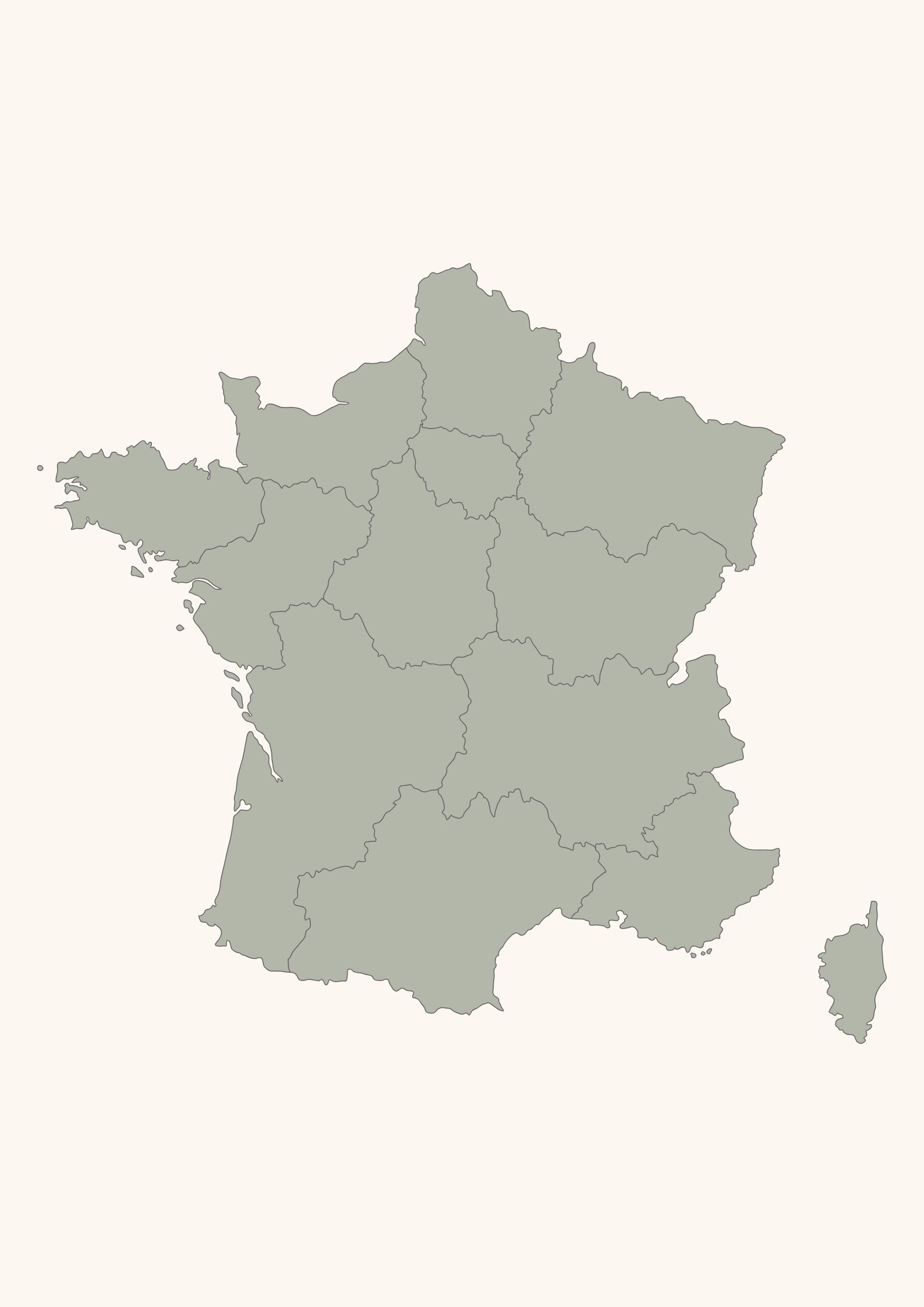 Carte de la France