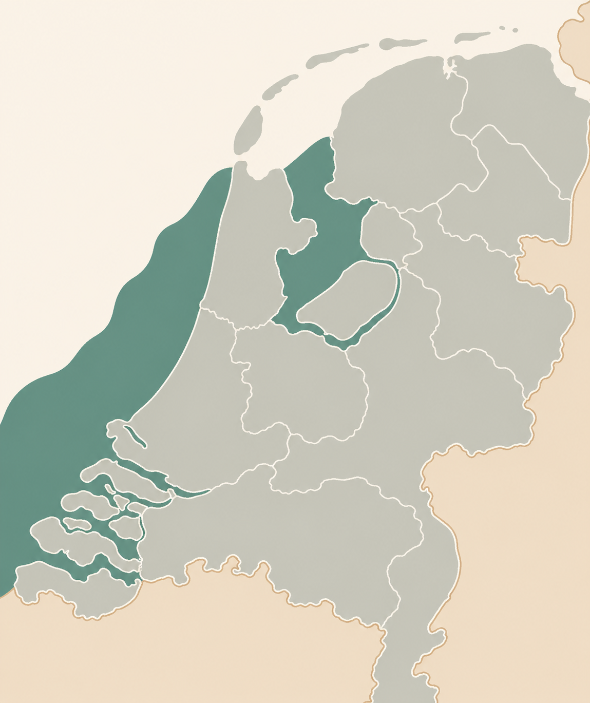 Carte de la région Amsterdam, Zaanse Schans et Zaandam
