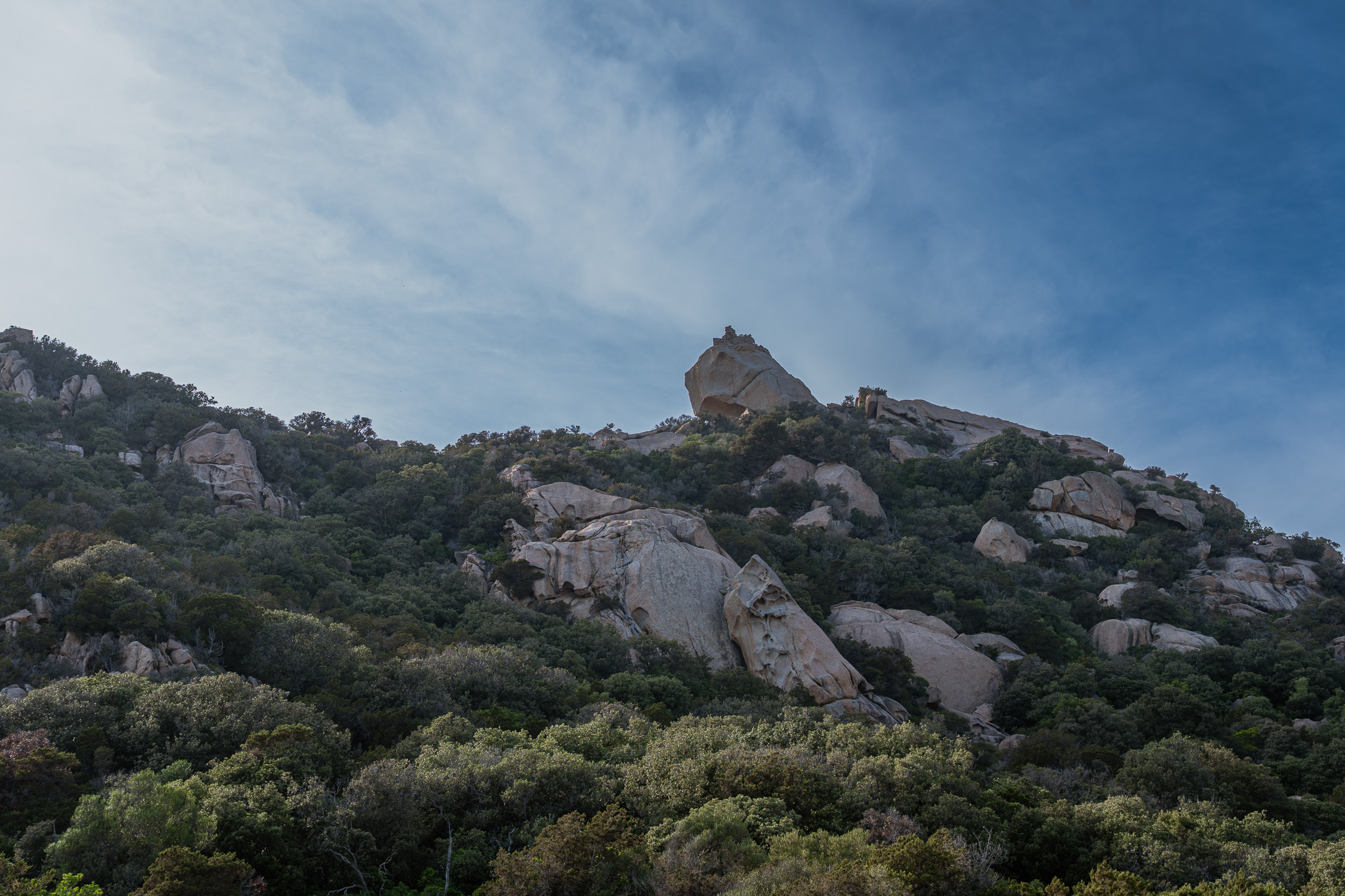 Le Lion de Roccapina, rocher de granit dominant la baie